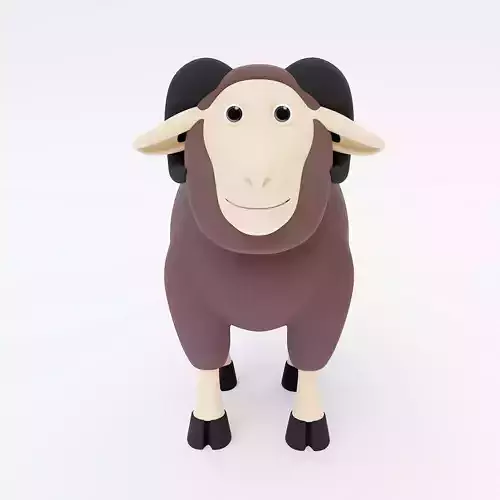 Sheep 3d model toy