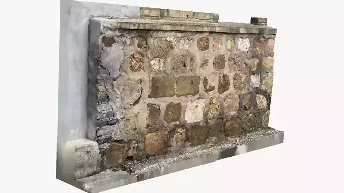A stone wall 3d scan