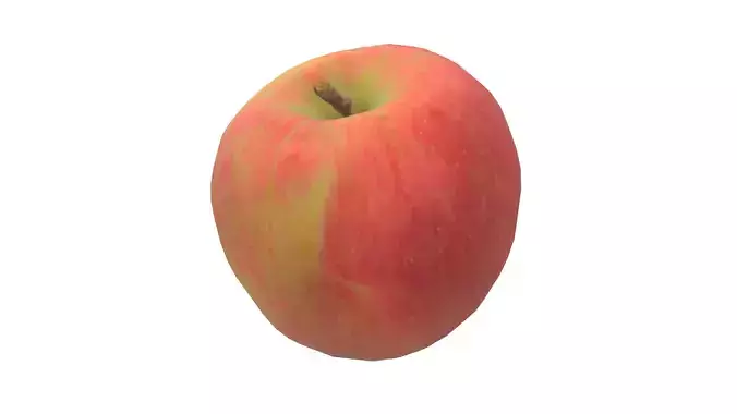 Red Apple 3D Model AR VR PBR
