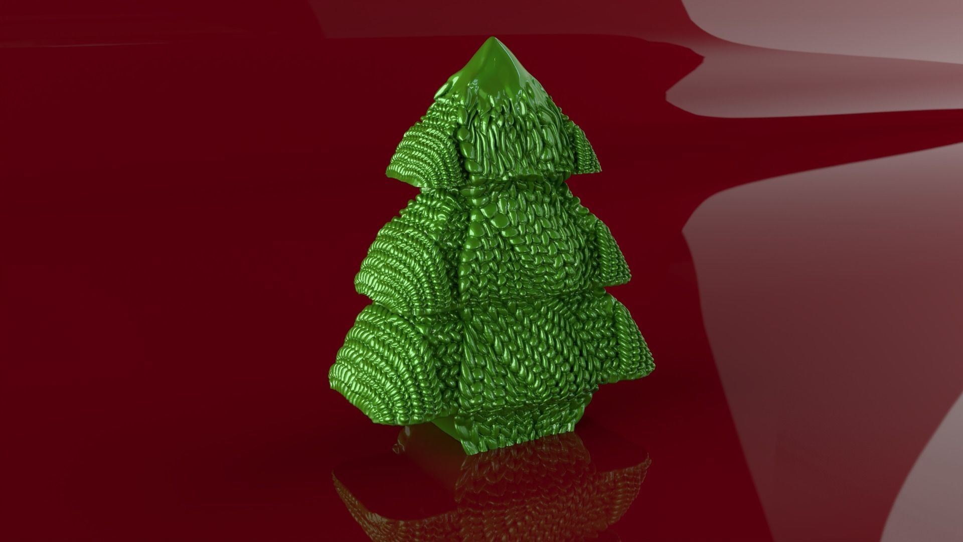 Christmas Tree Candle  3D print model_1