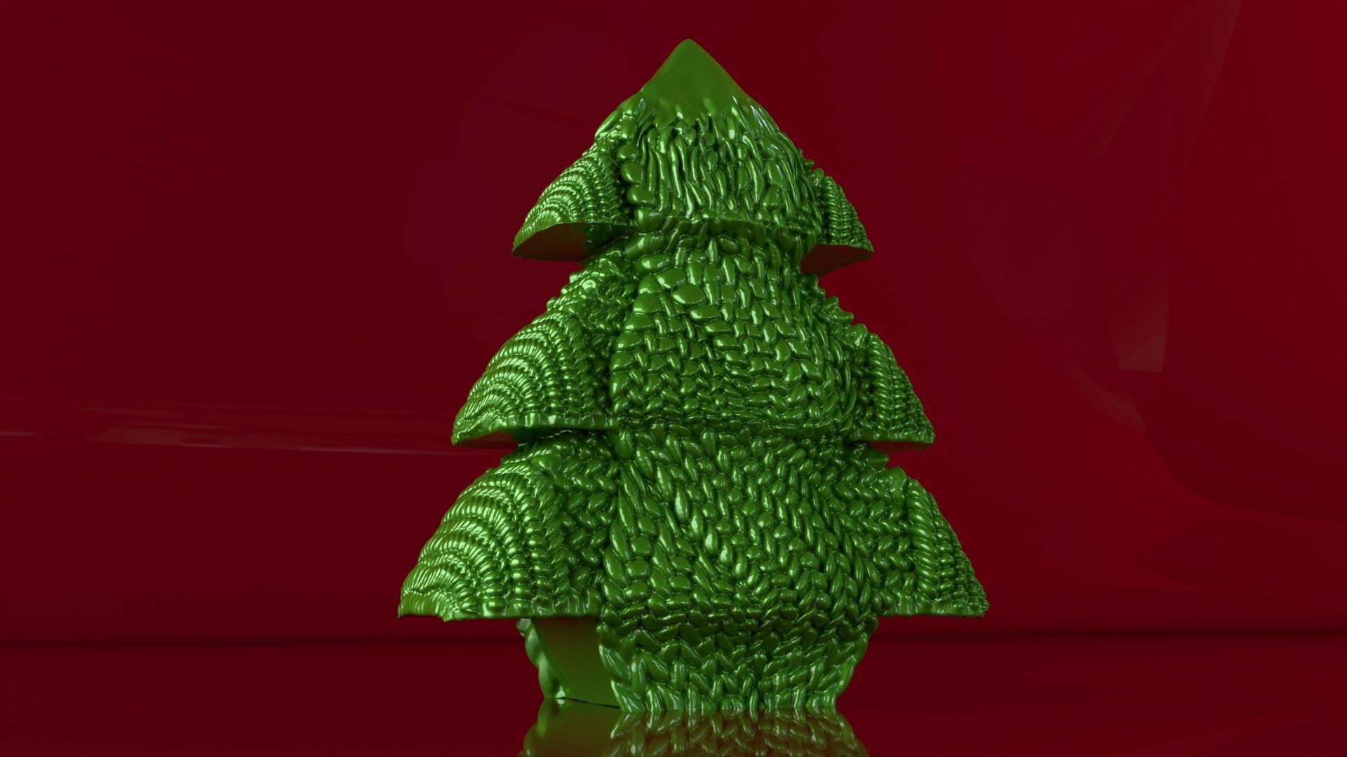 Christmas Tree Candle  3D print model_3