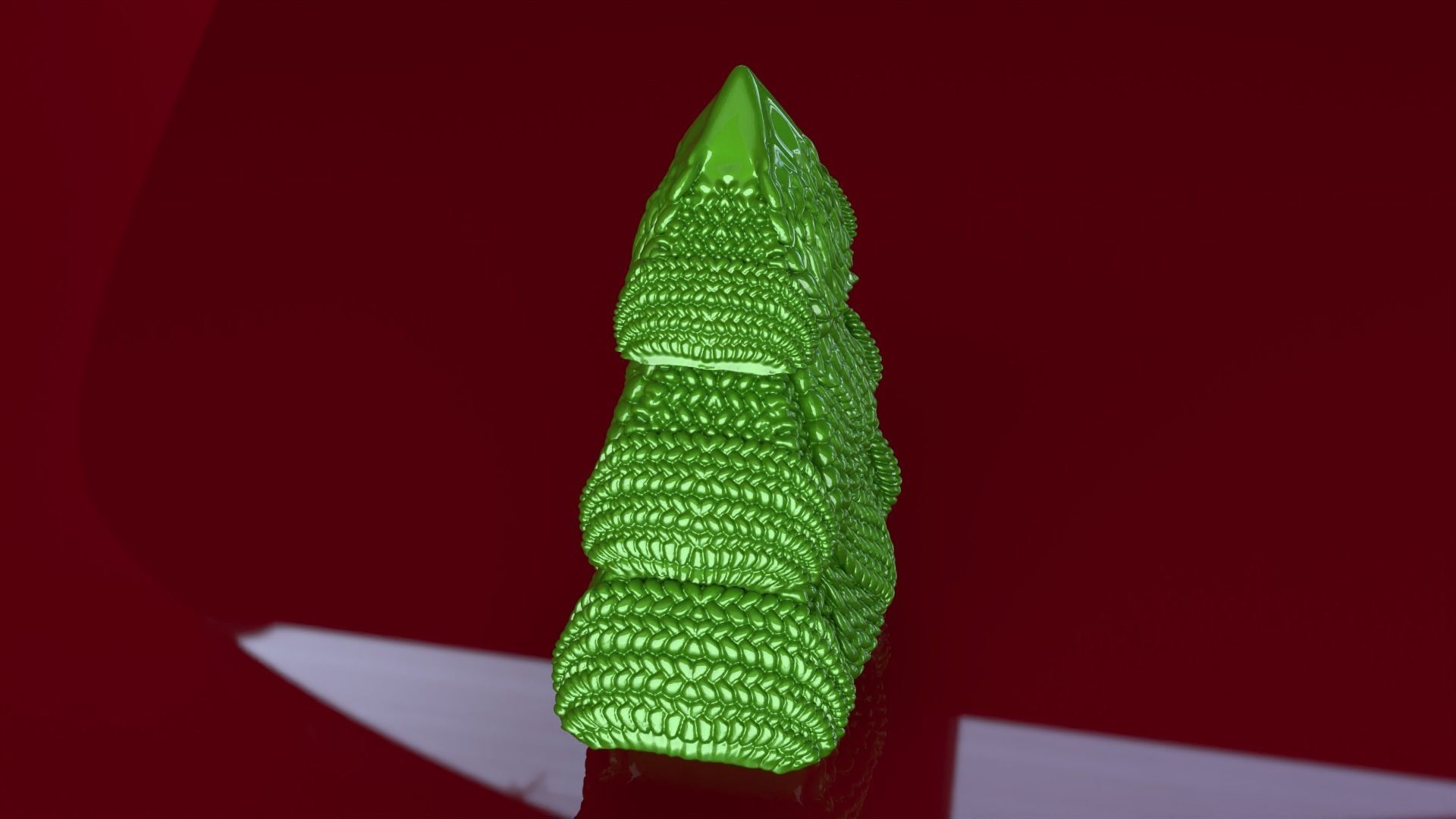 Christmas Tree Candle  3D print model_2
