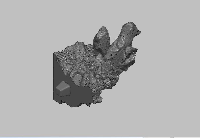 Base 2 skull 3D print model_1