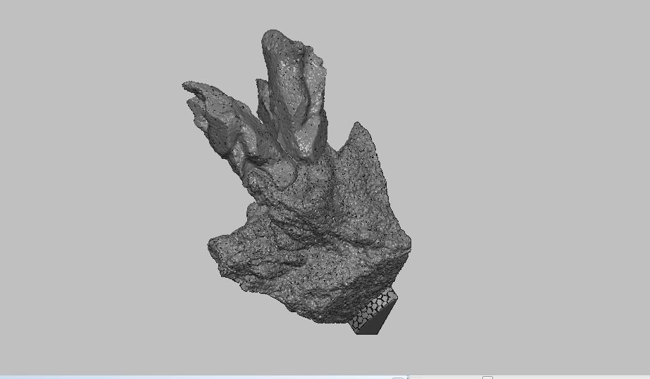 Base 2 skull 3D print model_2