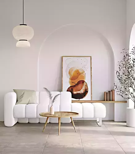 A Mediterranean Style Interior Room in Spain