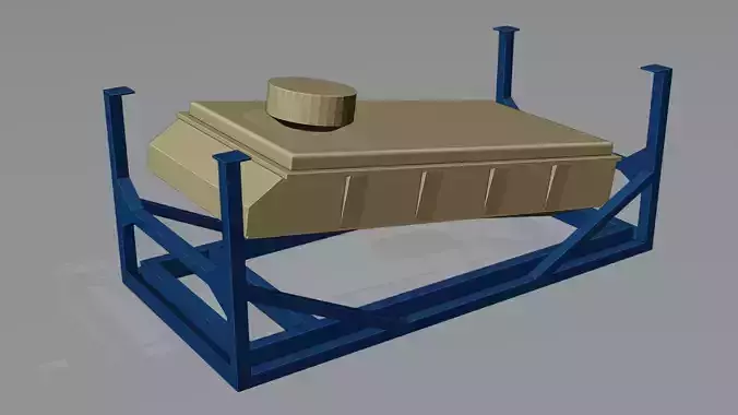 Sifting Sanitization Machine Low-poly 3D model
