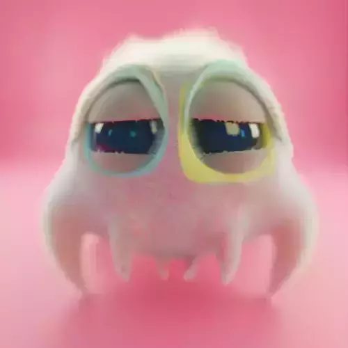 Cute Spider Character UV Unwrapped and Fur 3D model