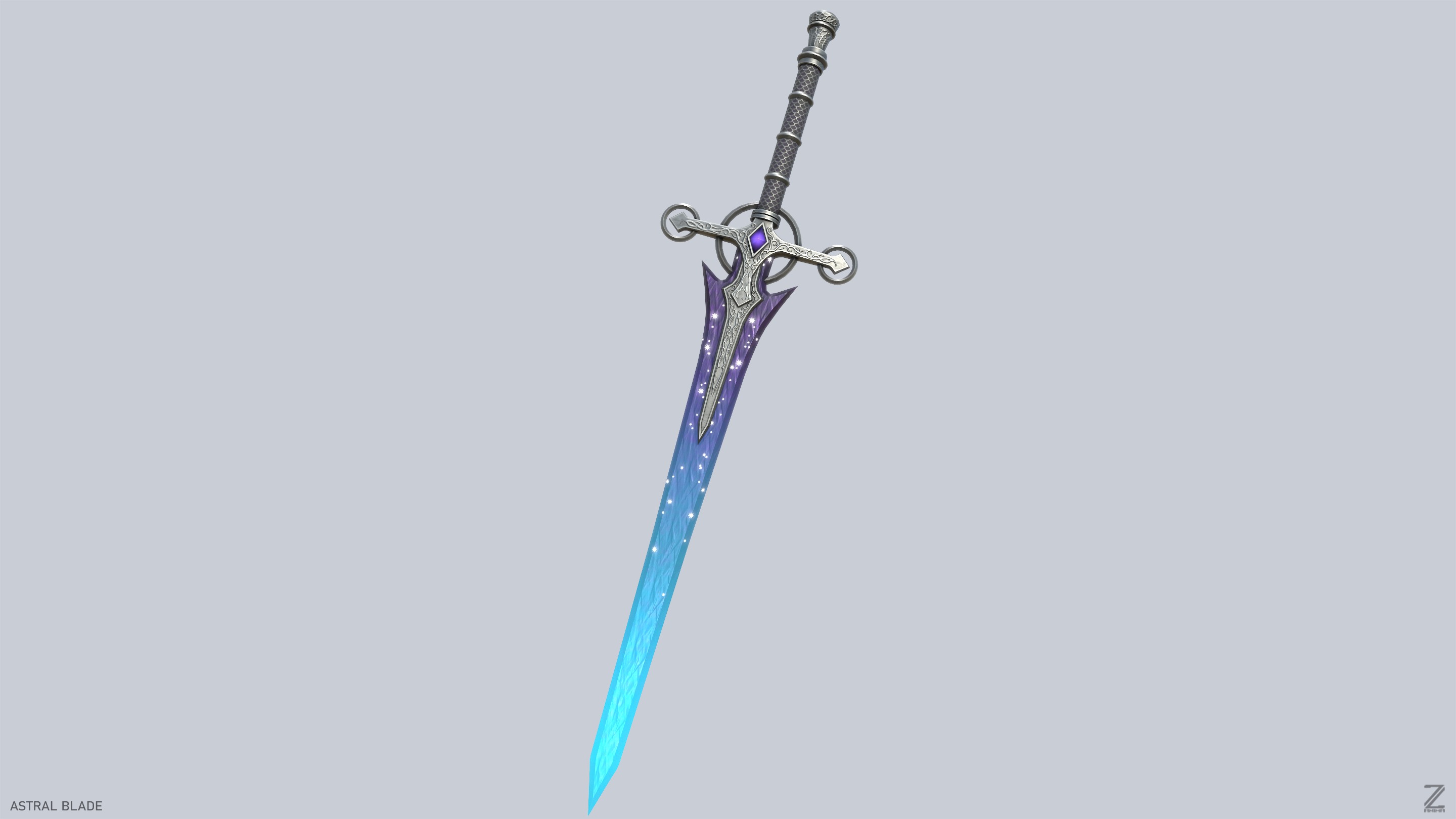 Astral blade Low-poly 3D model_5