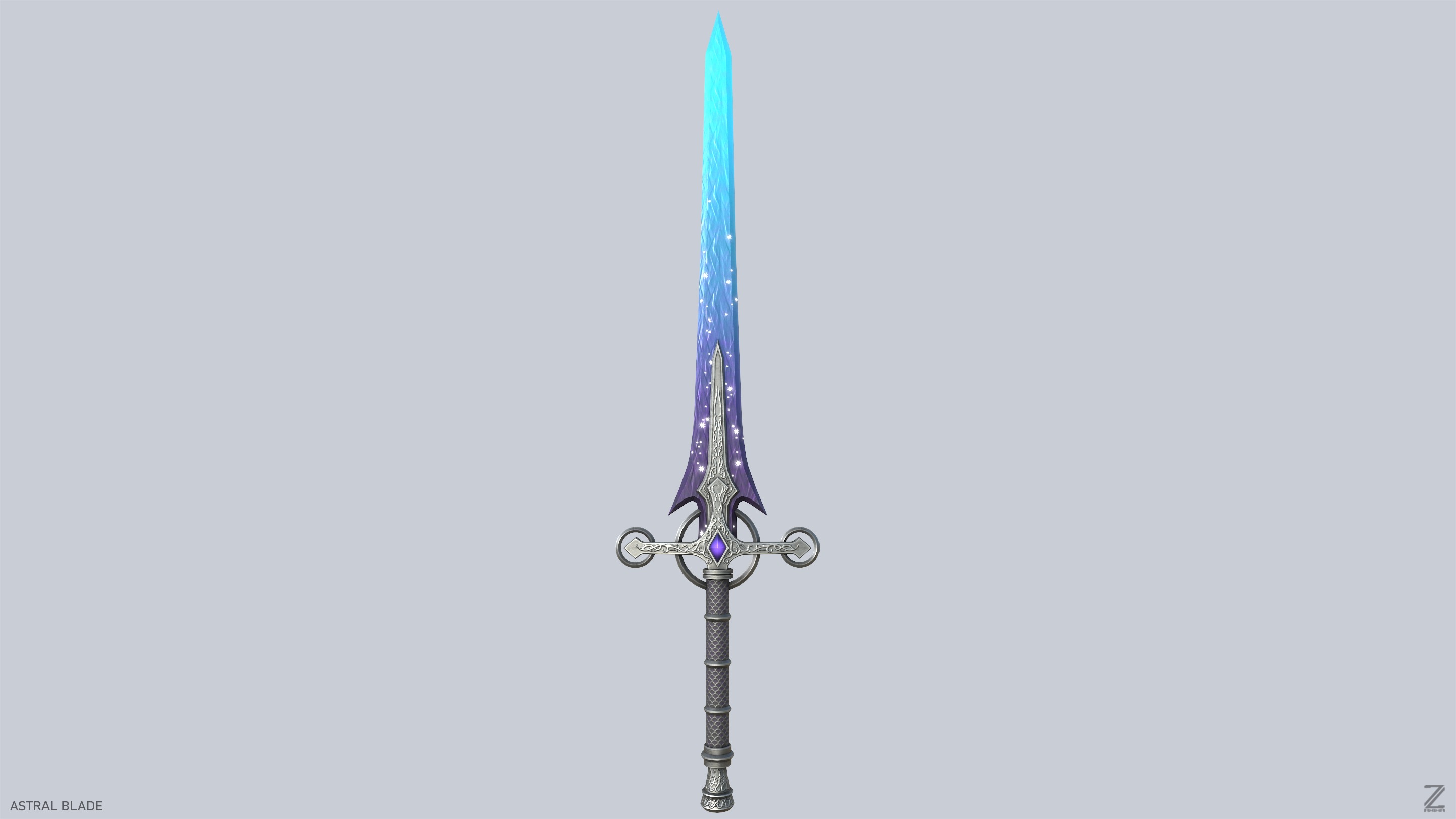 Astral blade Low-poly 3D model_8