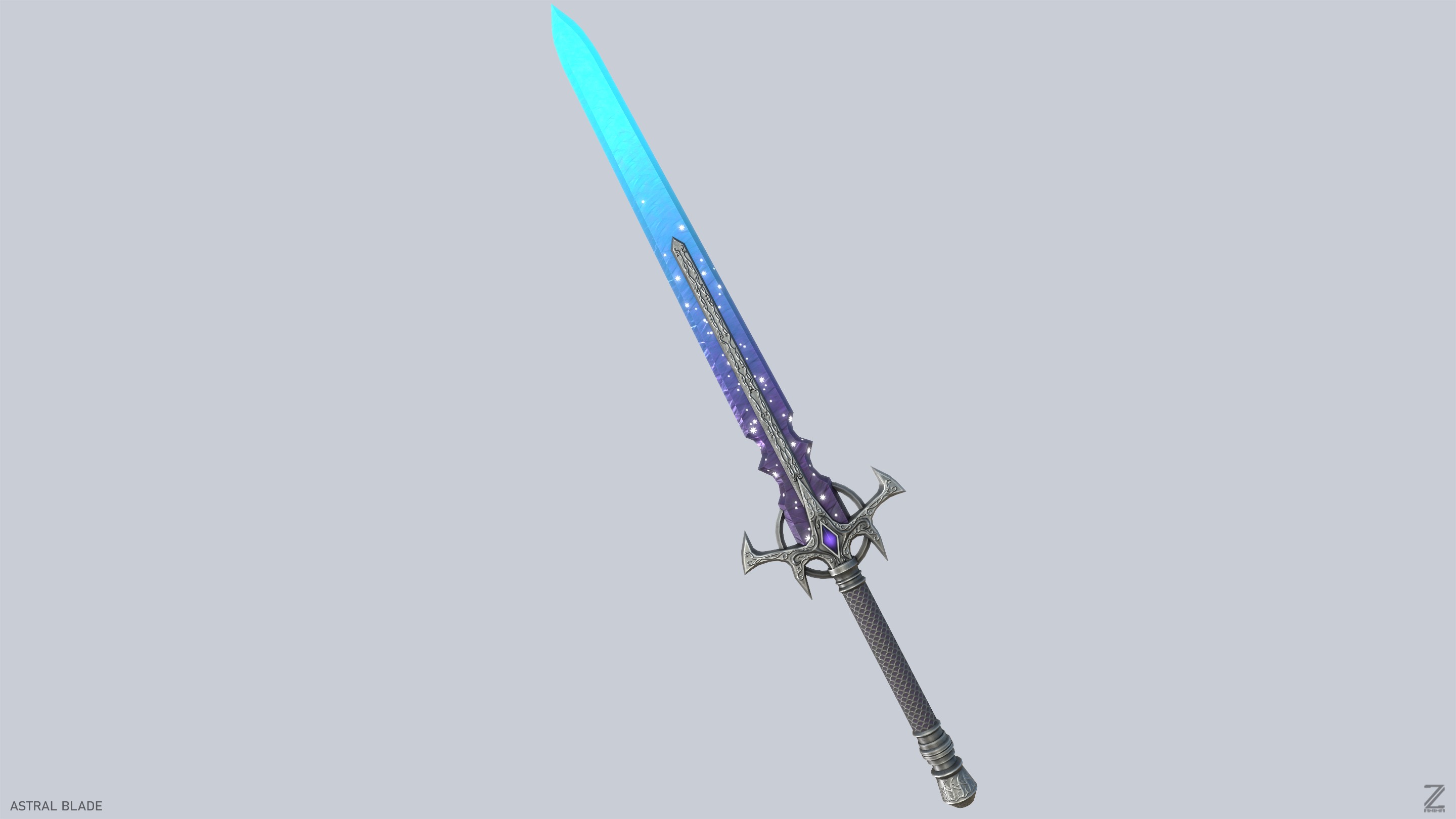 Astral blade Low-poly 3D model_8