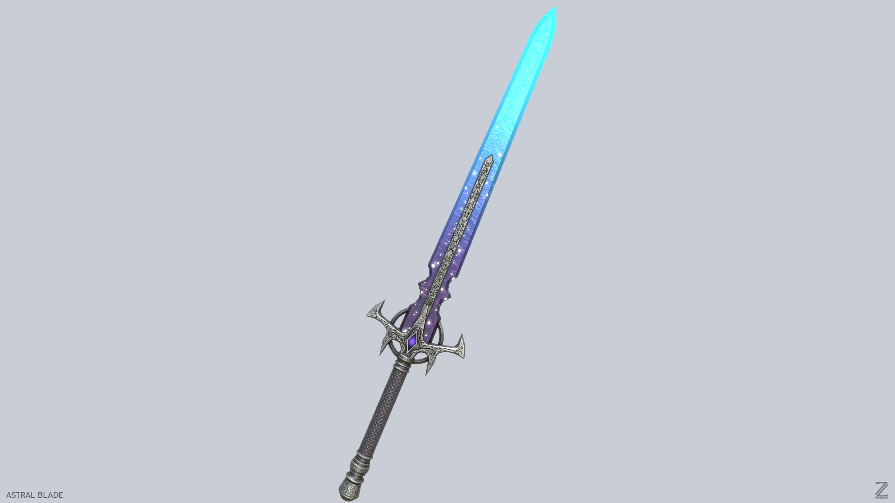 Astral blade Low-poly 3D model_5