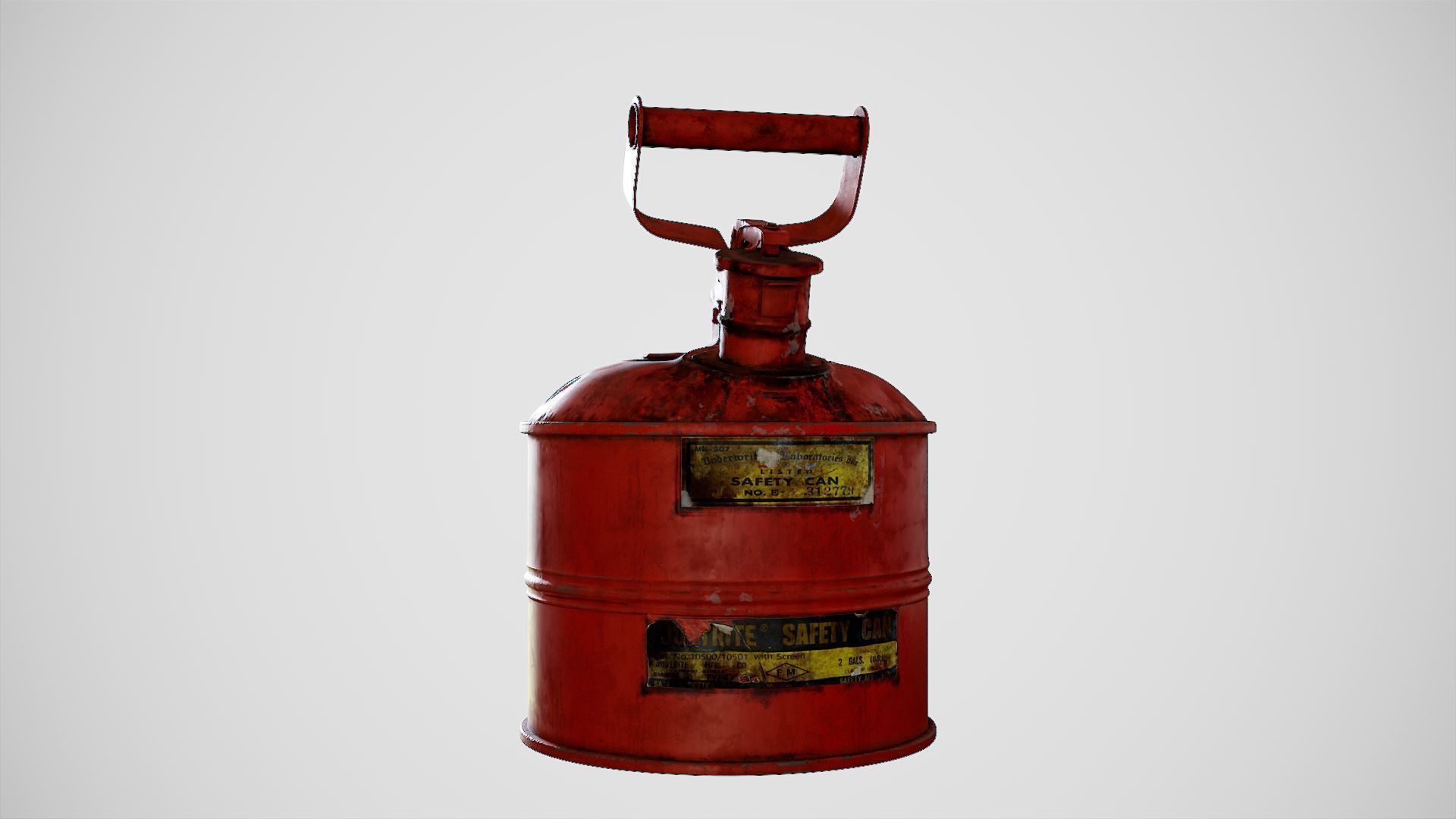 Gas Can Low-poly 3D model_16