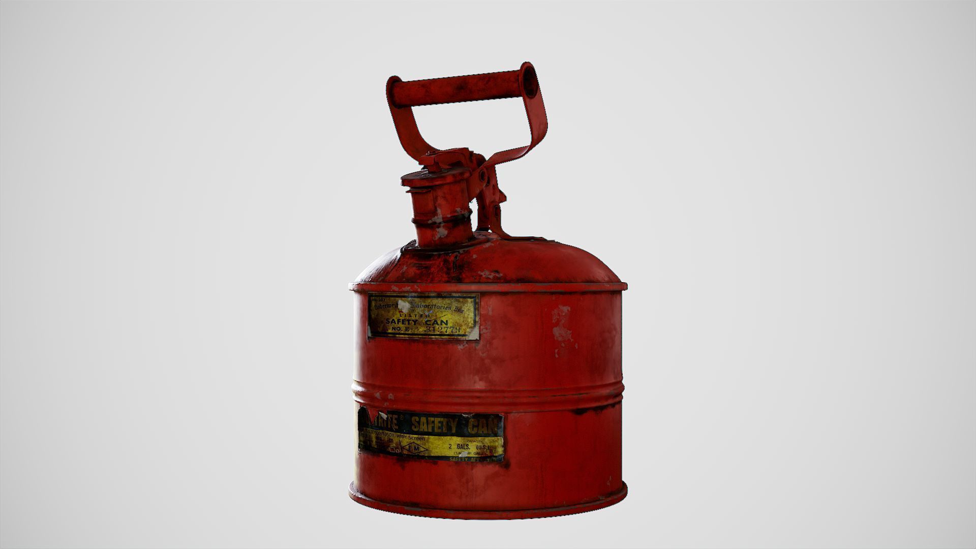 Gas Can Low-poly 3D model_13