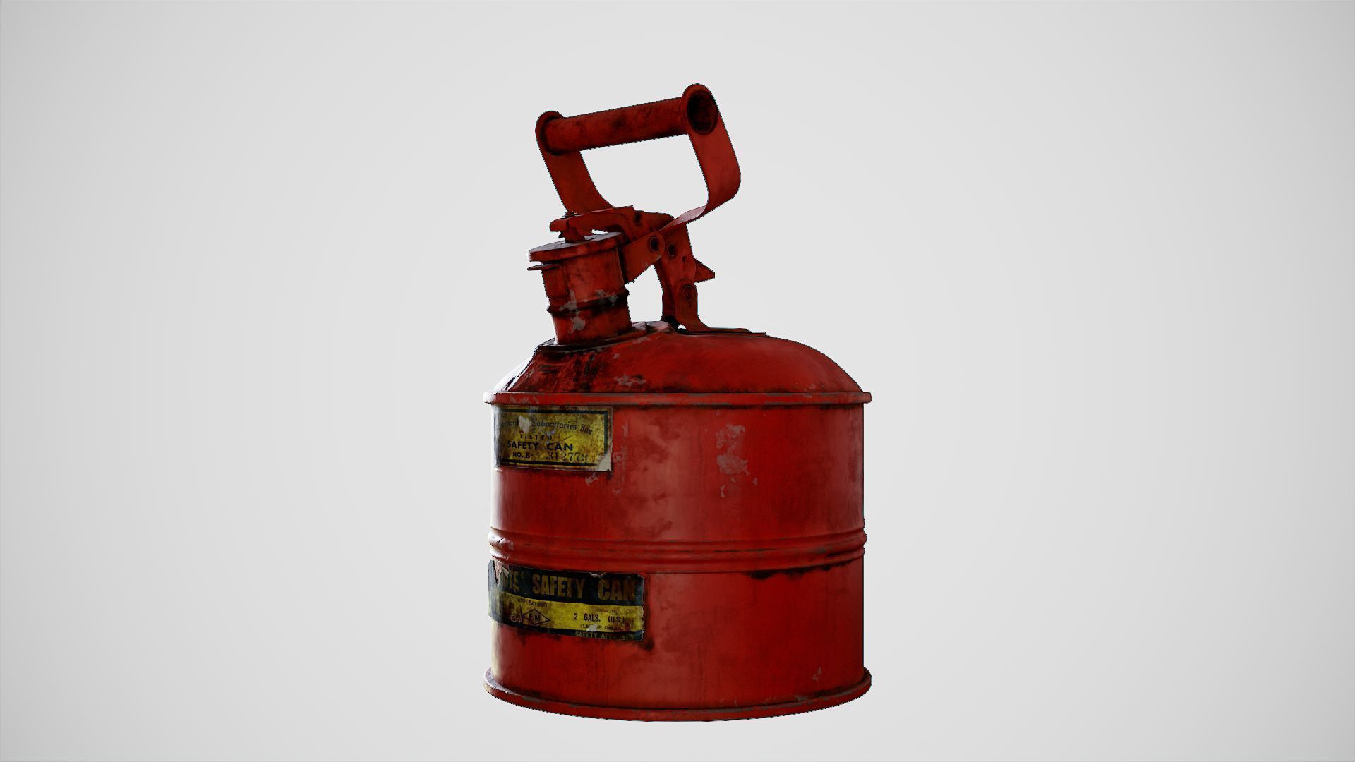 Gas Can Low-poly 3D model_12