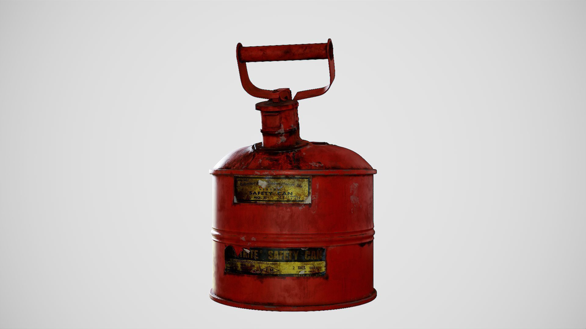 Gas Can Low-poly 3D model_14