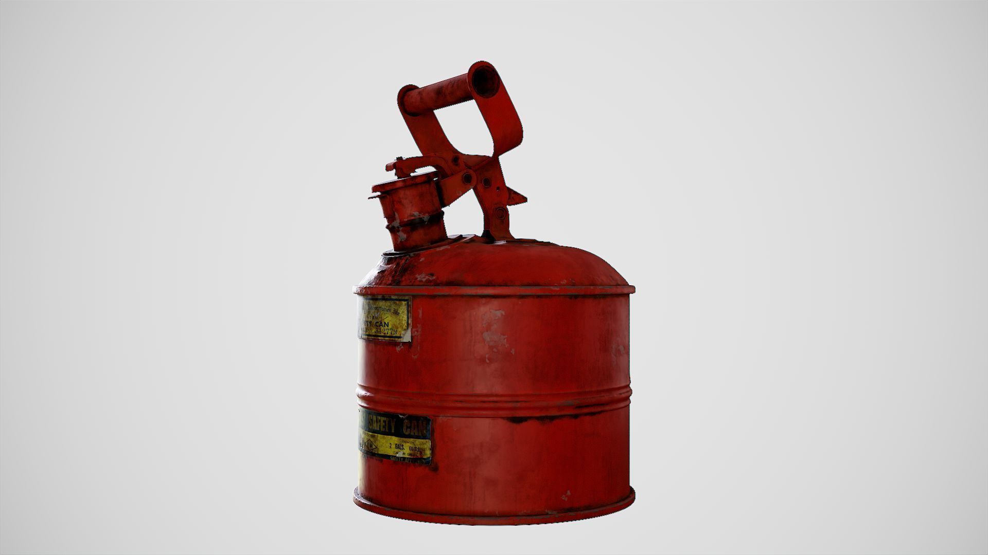 Gas Can Low-poly 3D model_11