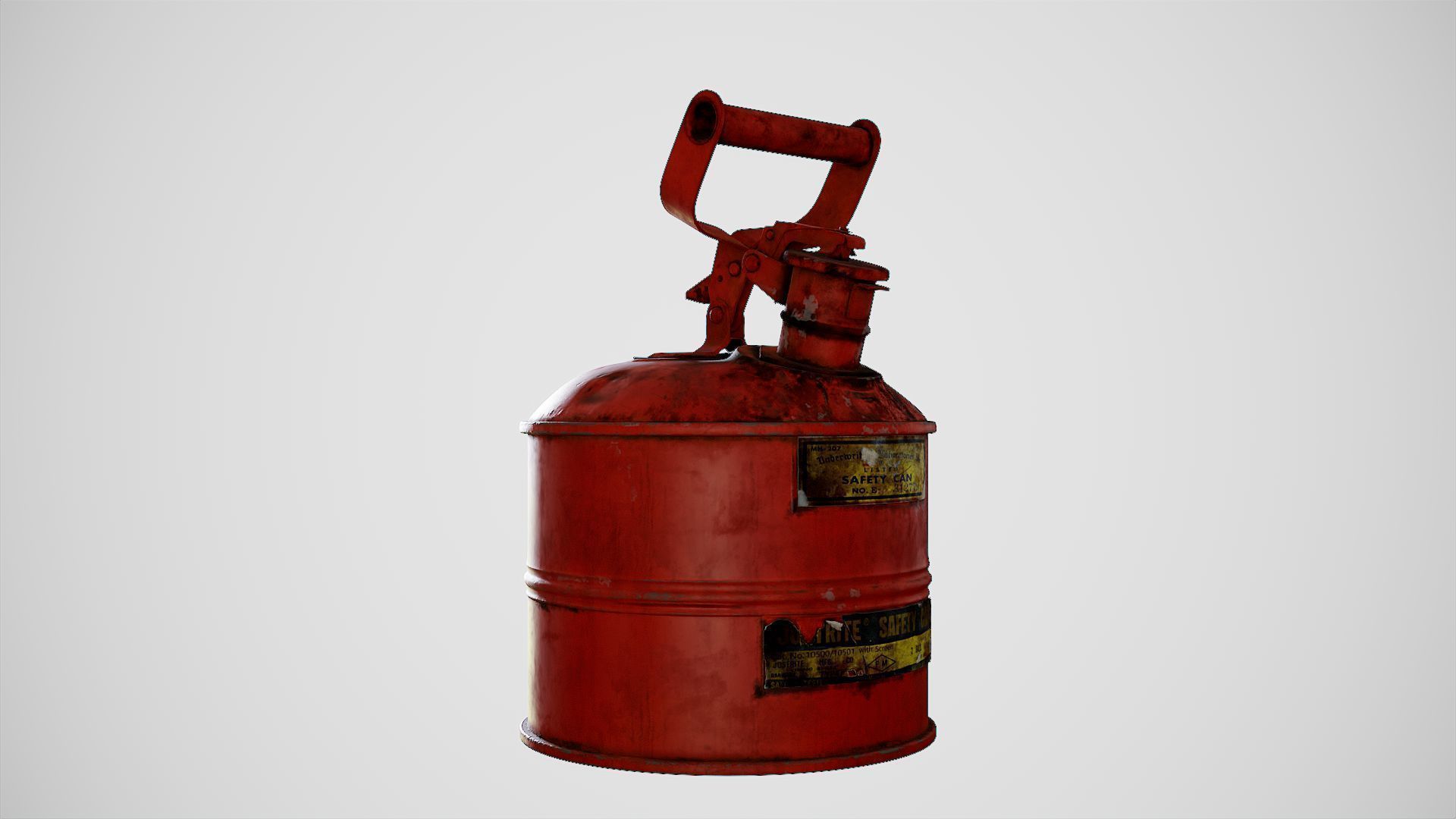 Gas Can Low-poly 3D model_18