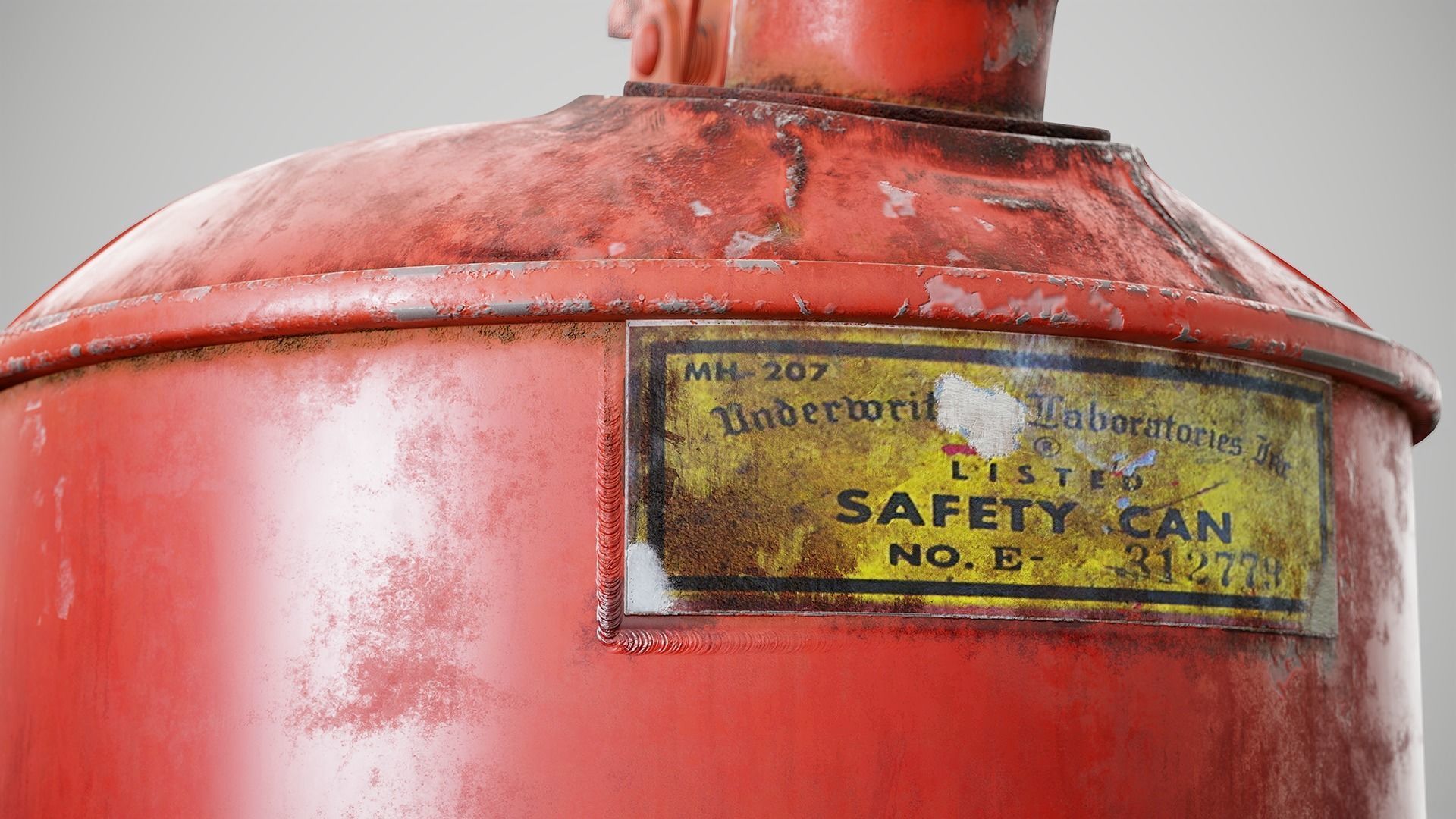 Gas Can Low-poly 3D model_3