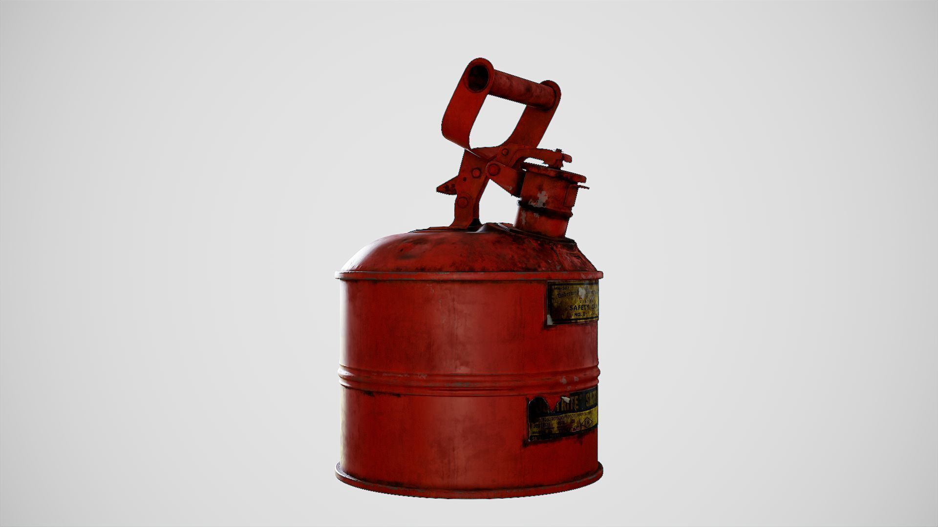 Gas Can Low-poly 3D model_19