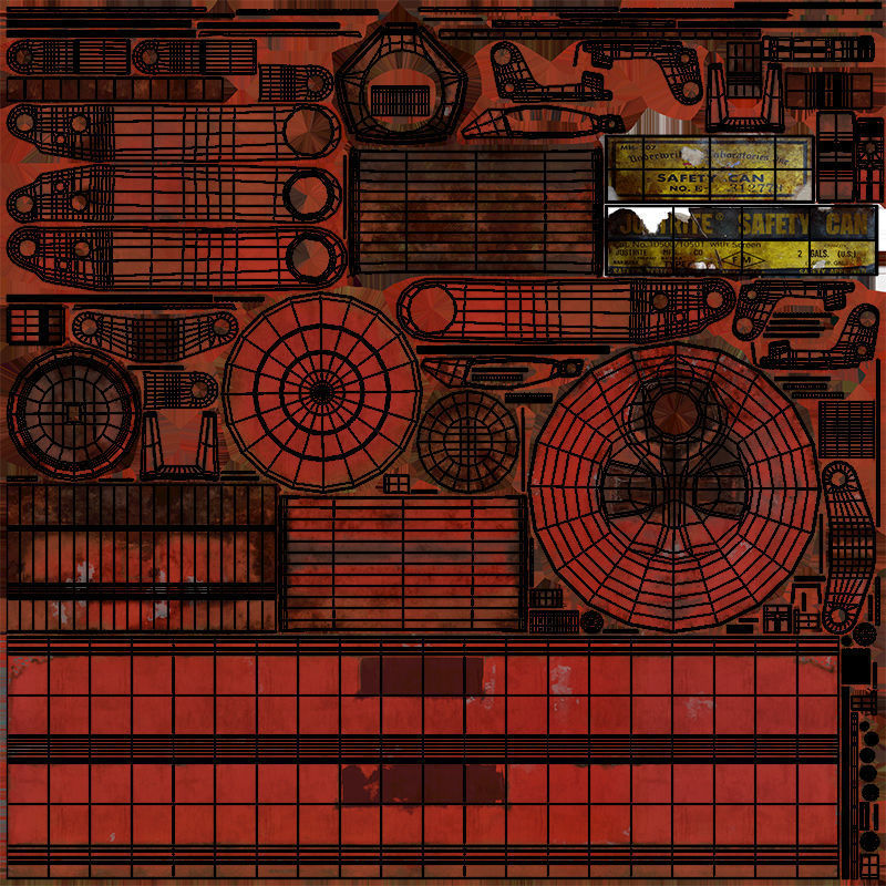 Gas Can Low-poly 3D model_56