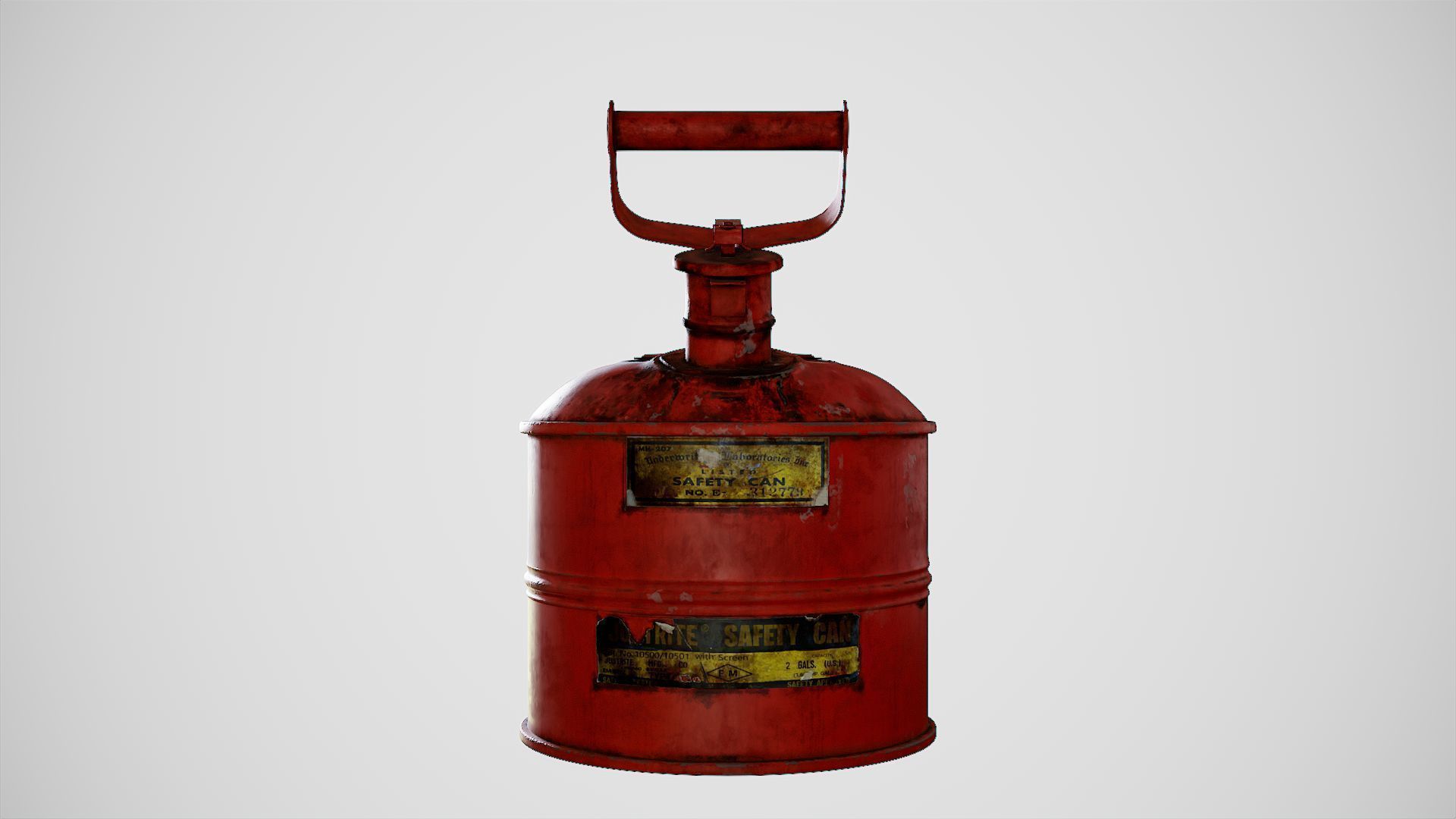Gas Can Low-poly 3D model_15