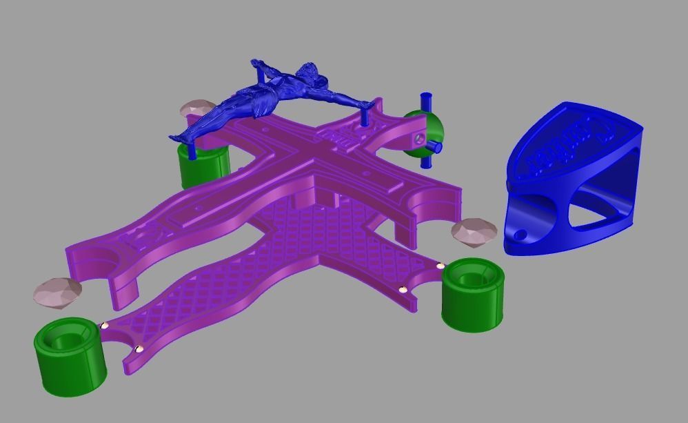 Cross with enamel 3D print model_5