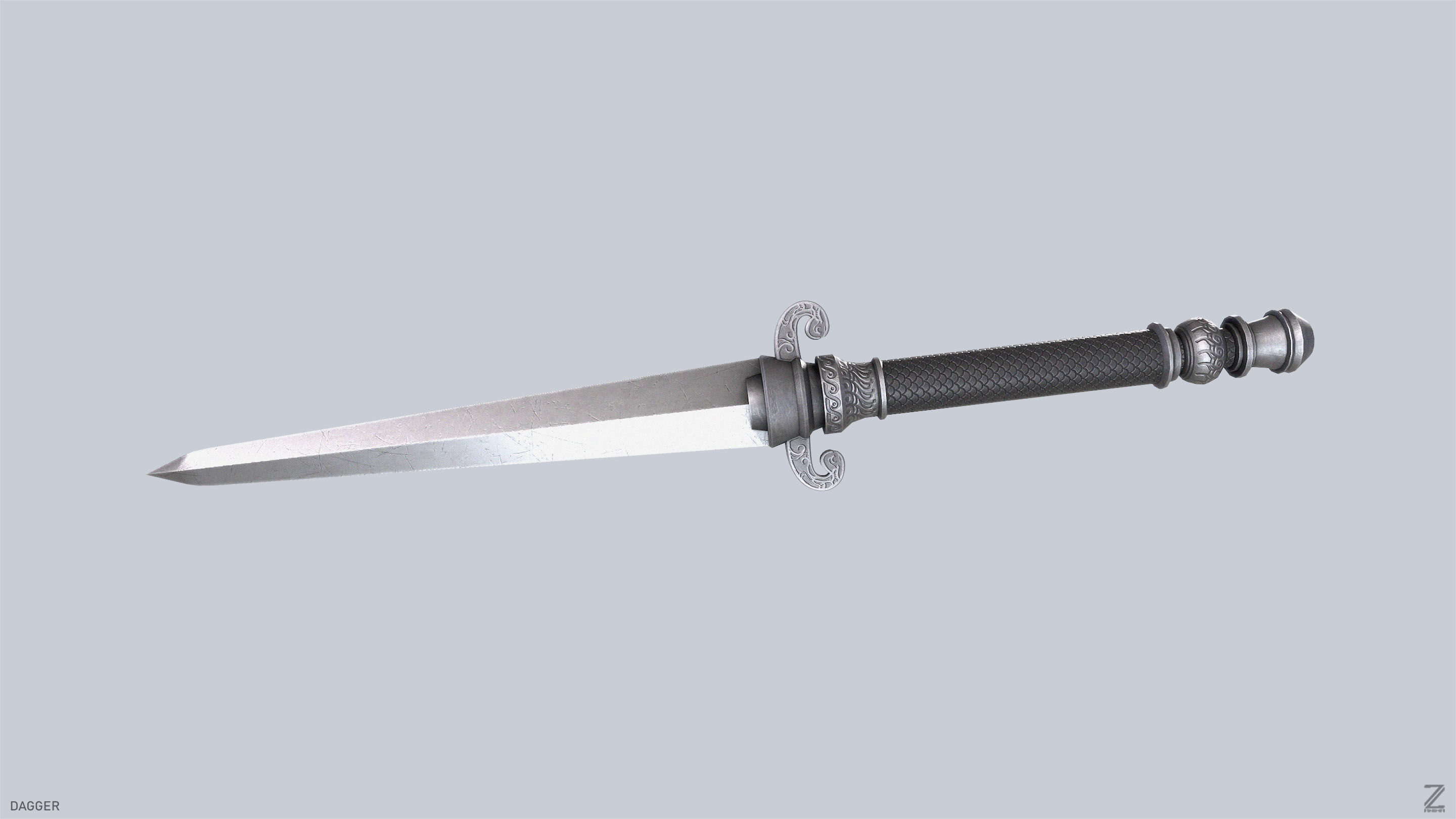 Dagger Low-poly 3D model_8