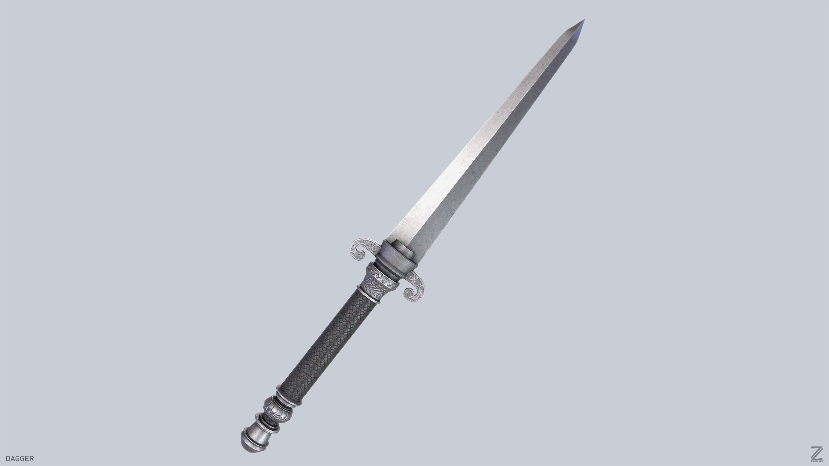 Dagger Low-poly 3D model_6