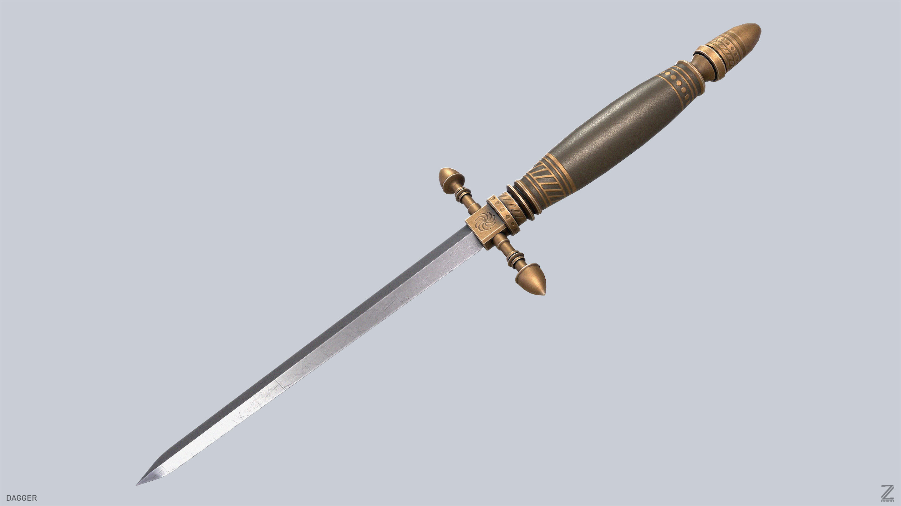 Dagger Low-poly 3D model_8