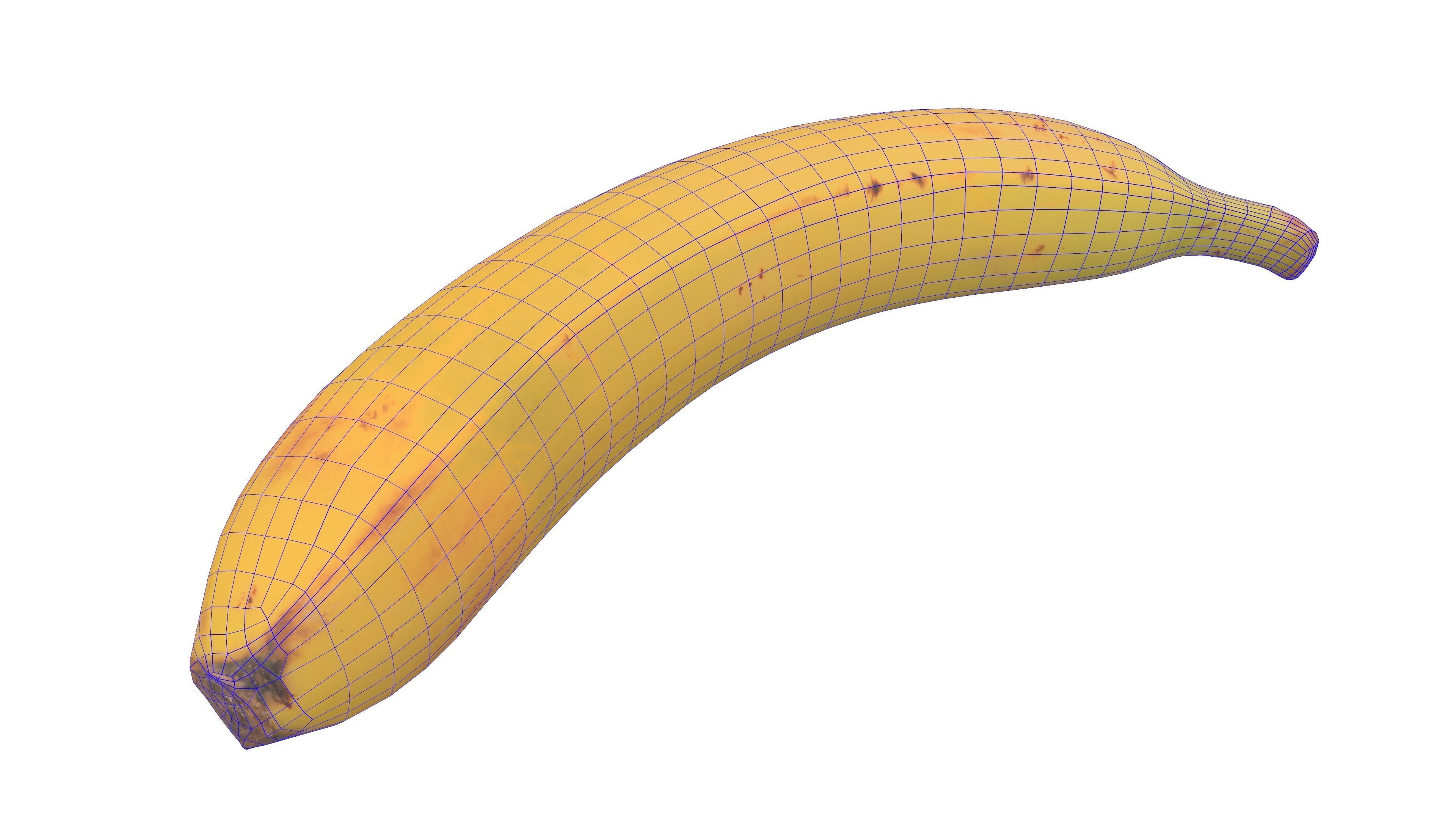 Banana Fruit 3D Model AR VR PBR Low-poly 3D model_15
