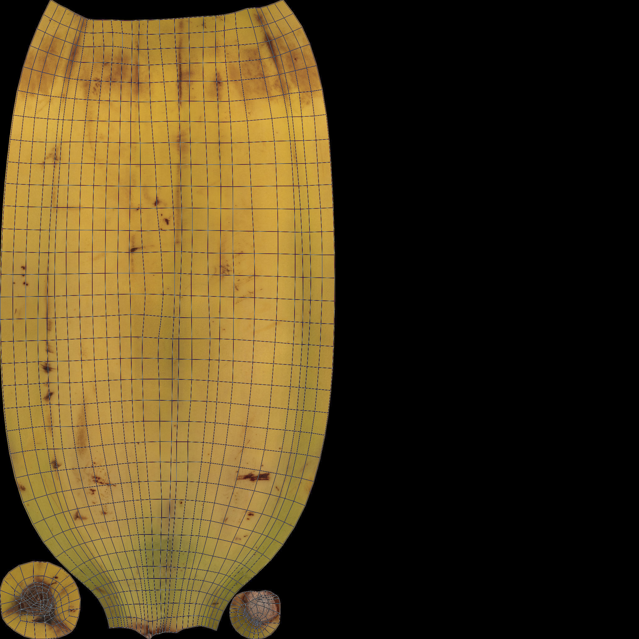 Banana Fruit 3D Model AR VR PBR Low-poly 3D model_13