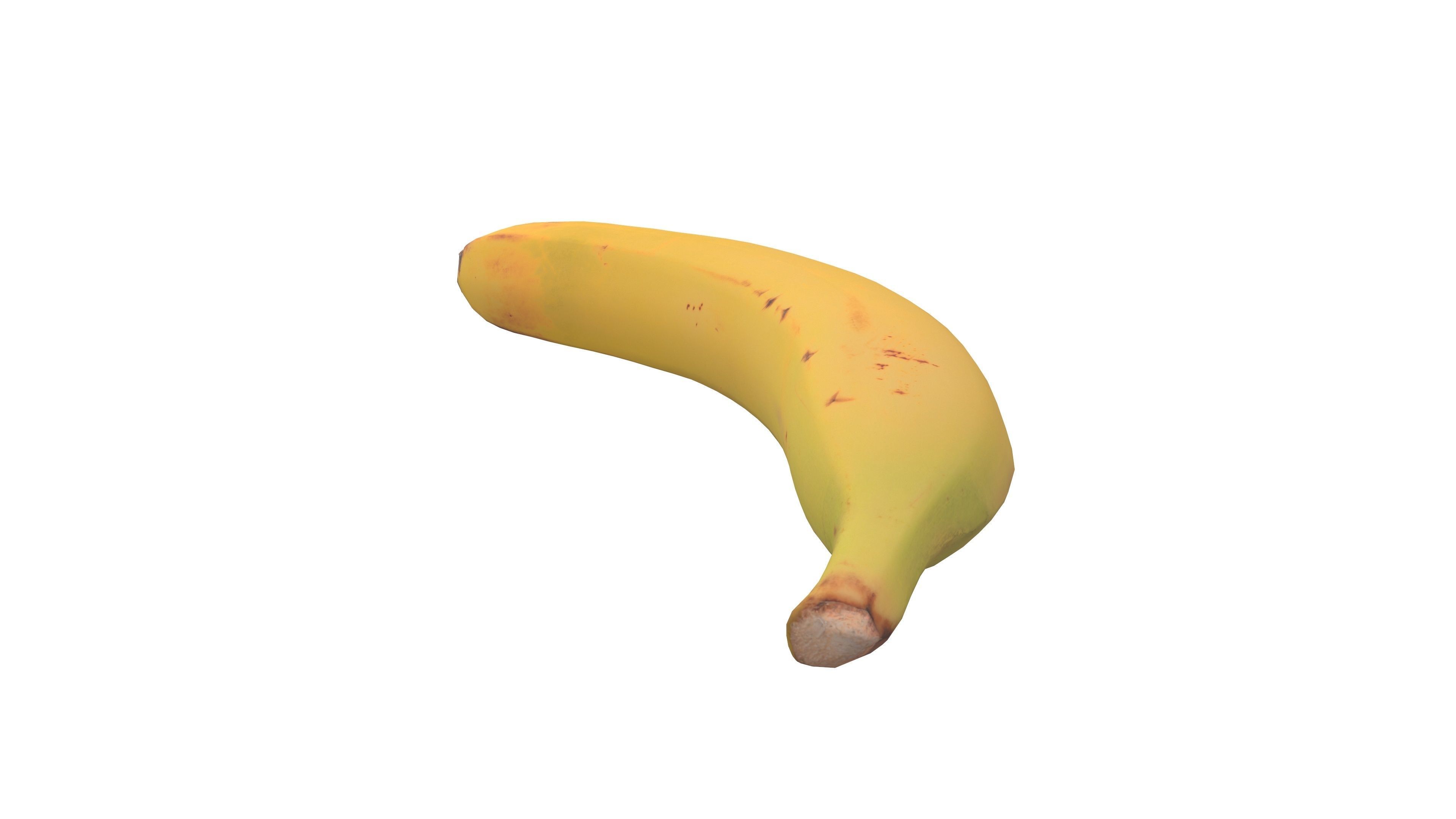 Banana Fruit 3D Model AR VR PBR Low-poly 3D model_4