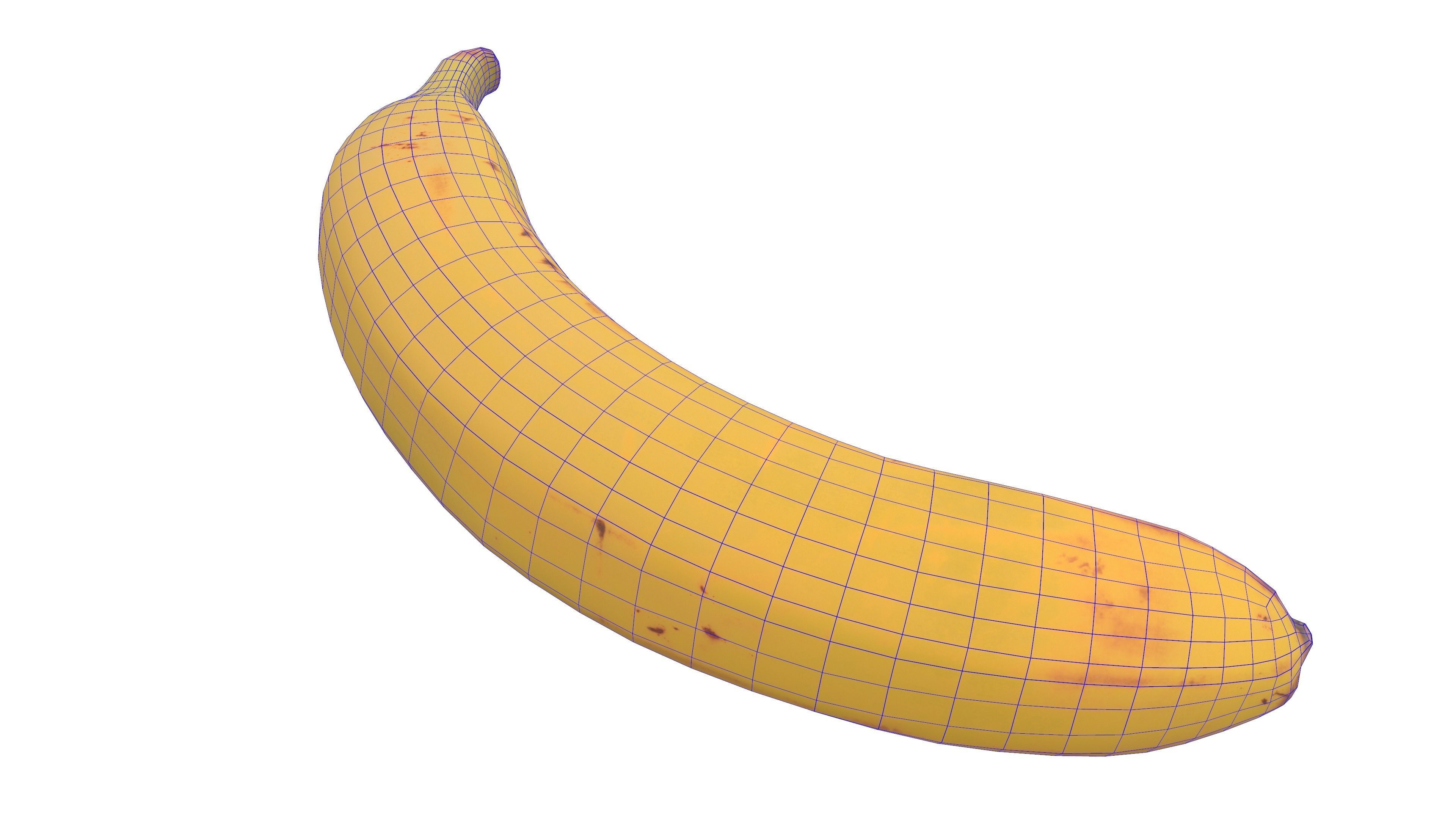 Banana Fruit 3D Model AR VR PBR Low-poly 3D model_14