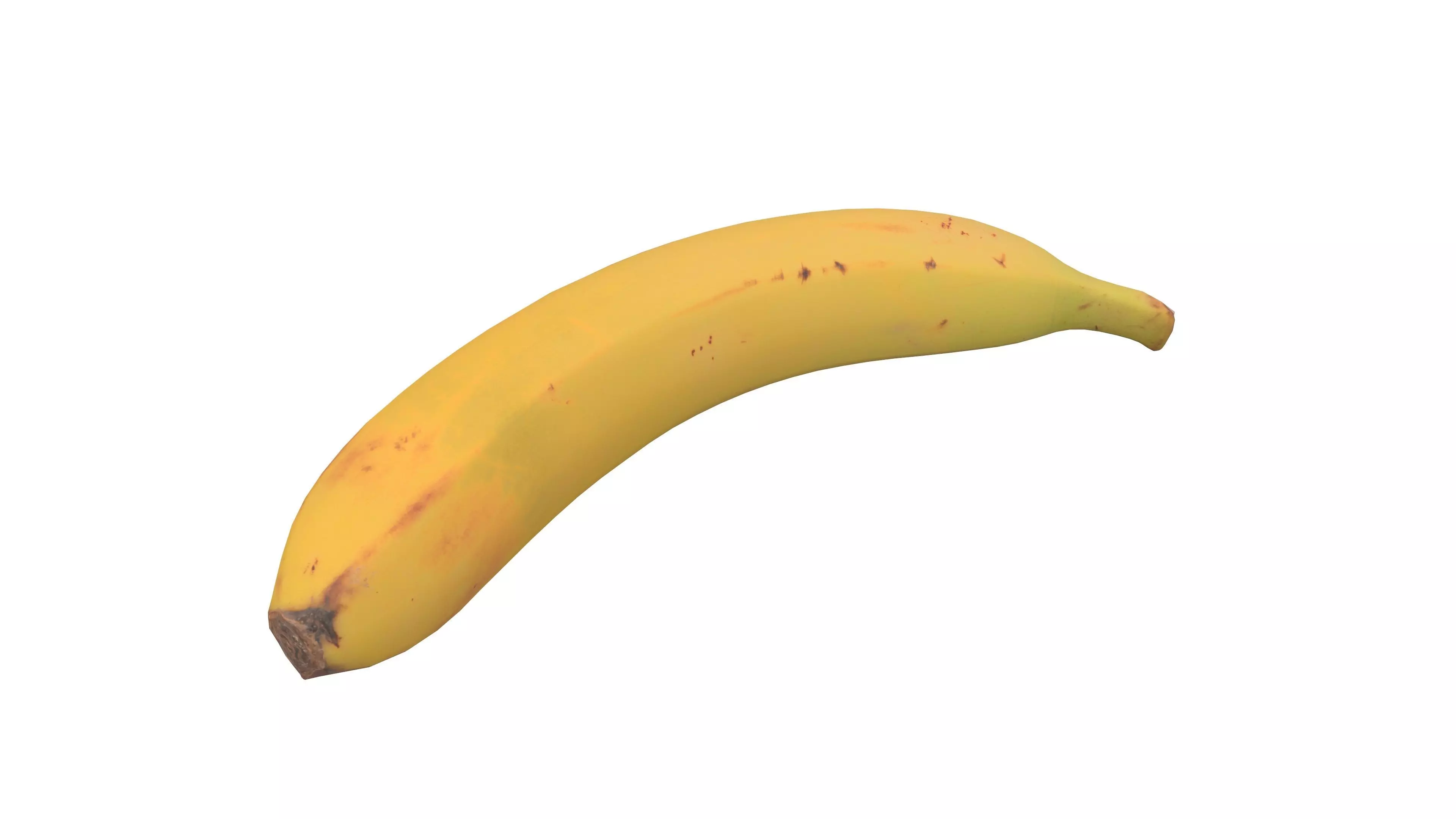 Banana Fruit 3D Model AR VR PBR Low-poly 3D model_0