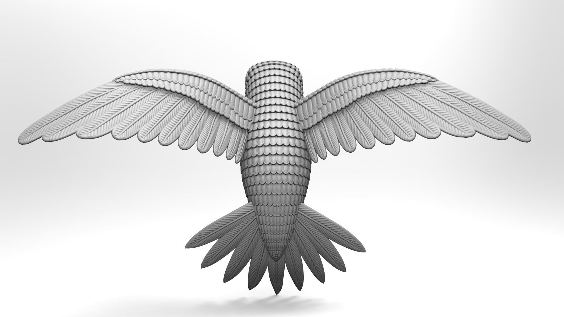 Humming Bird 3D print model for Jewellery or toy 3D print model_10
