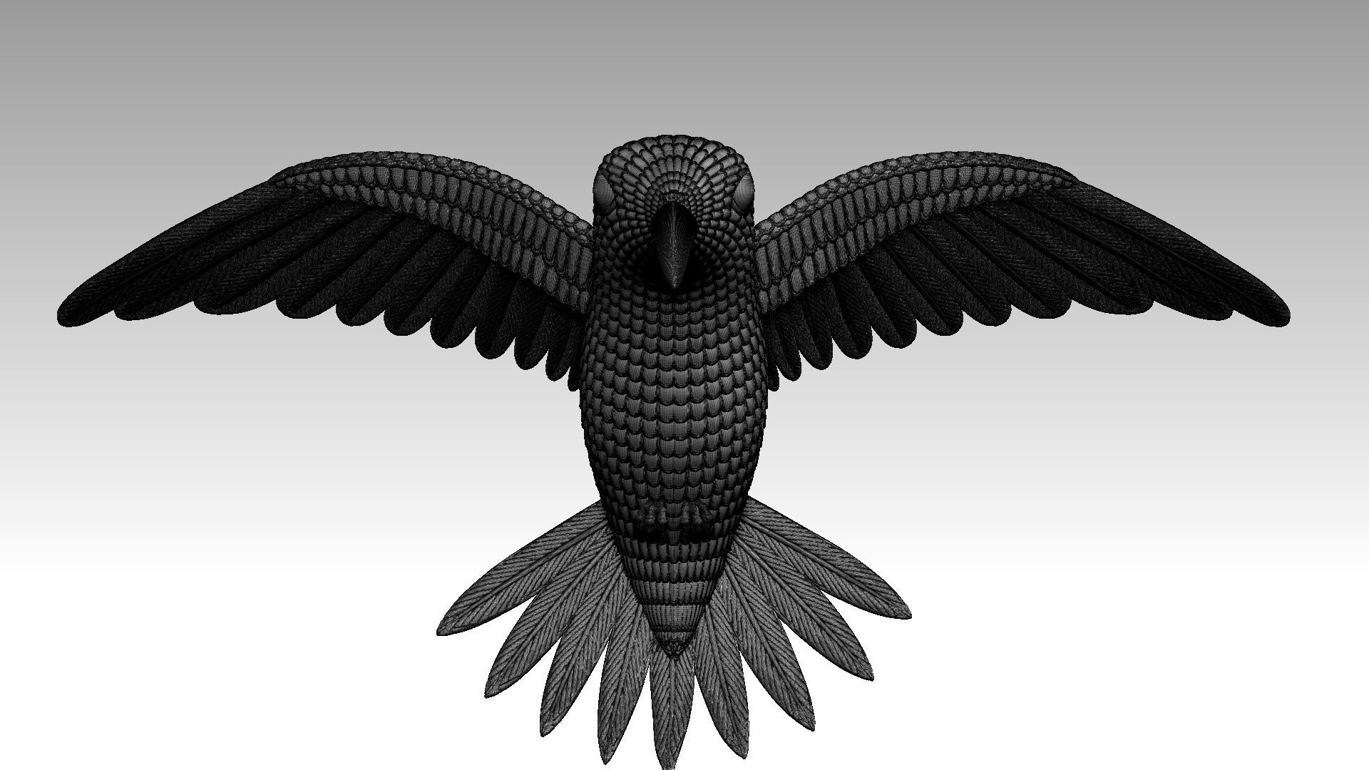 Humming Bird 3D print model for Jewellery or toy 3D print model_16