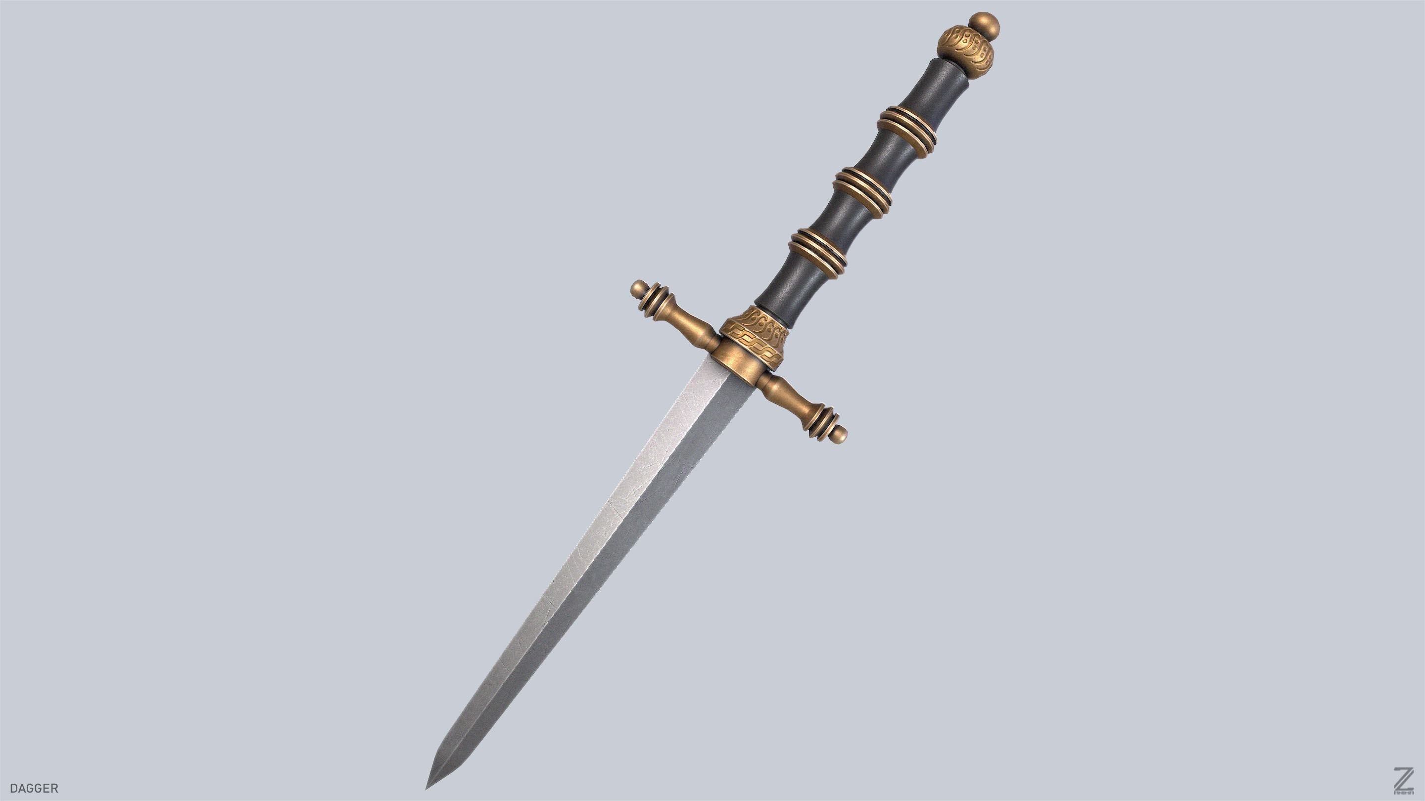 Dagger Low-poly 3D model_6