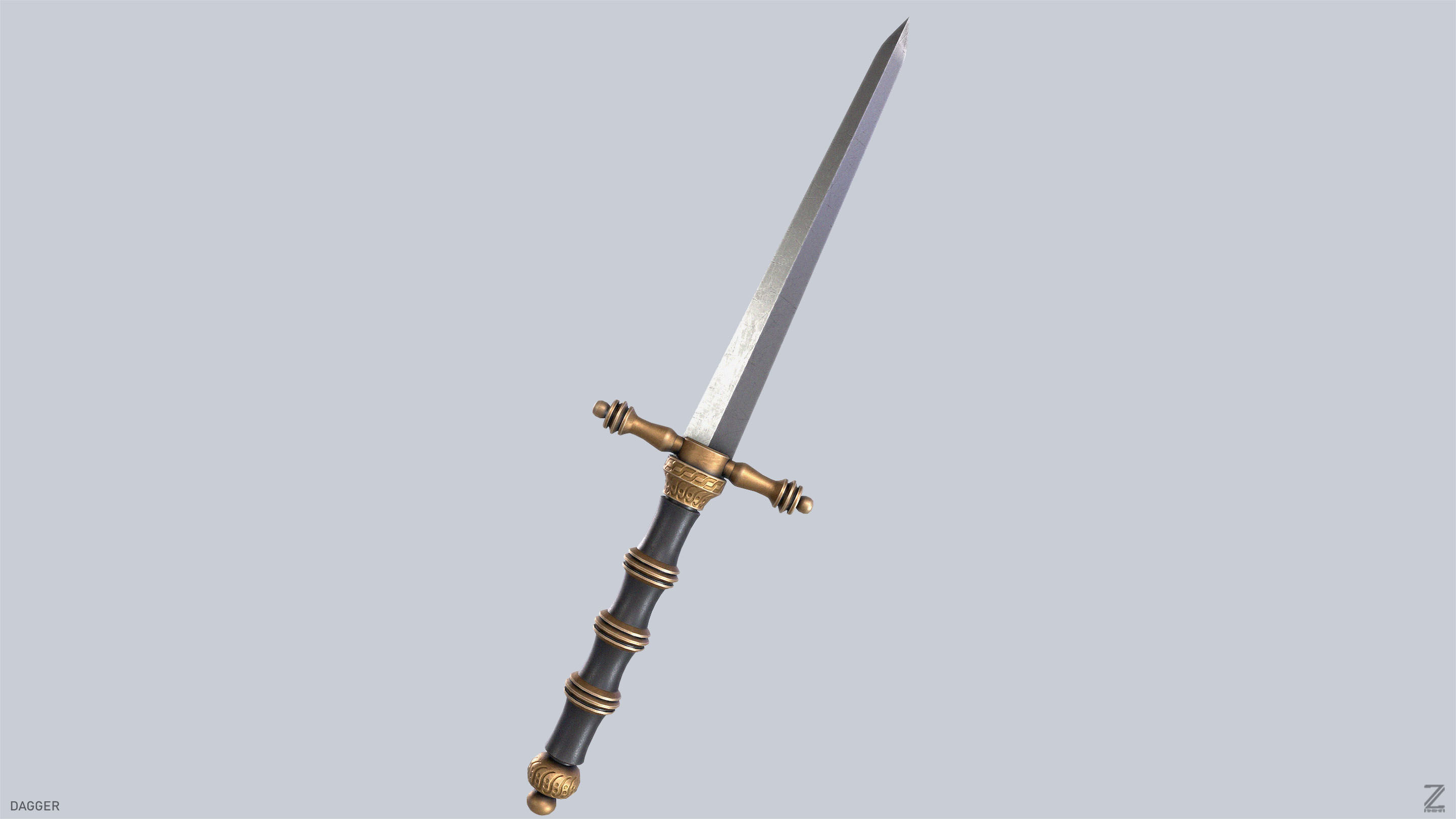 Dagger Low-poly 3D model_5