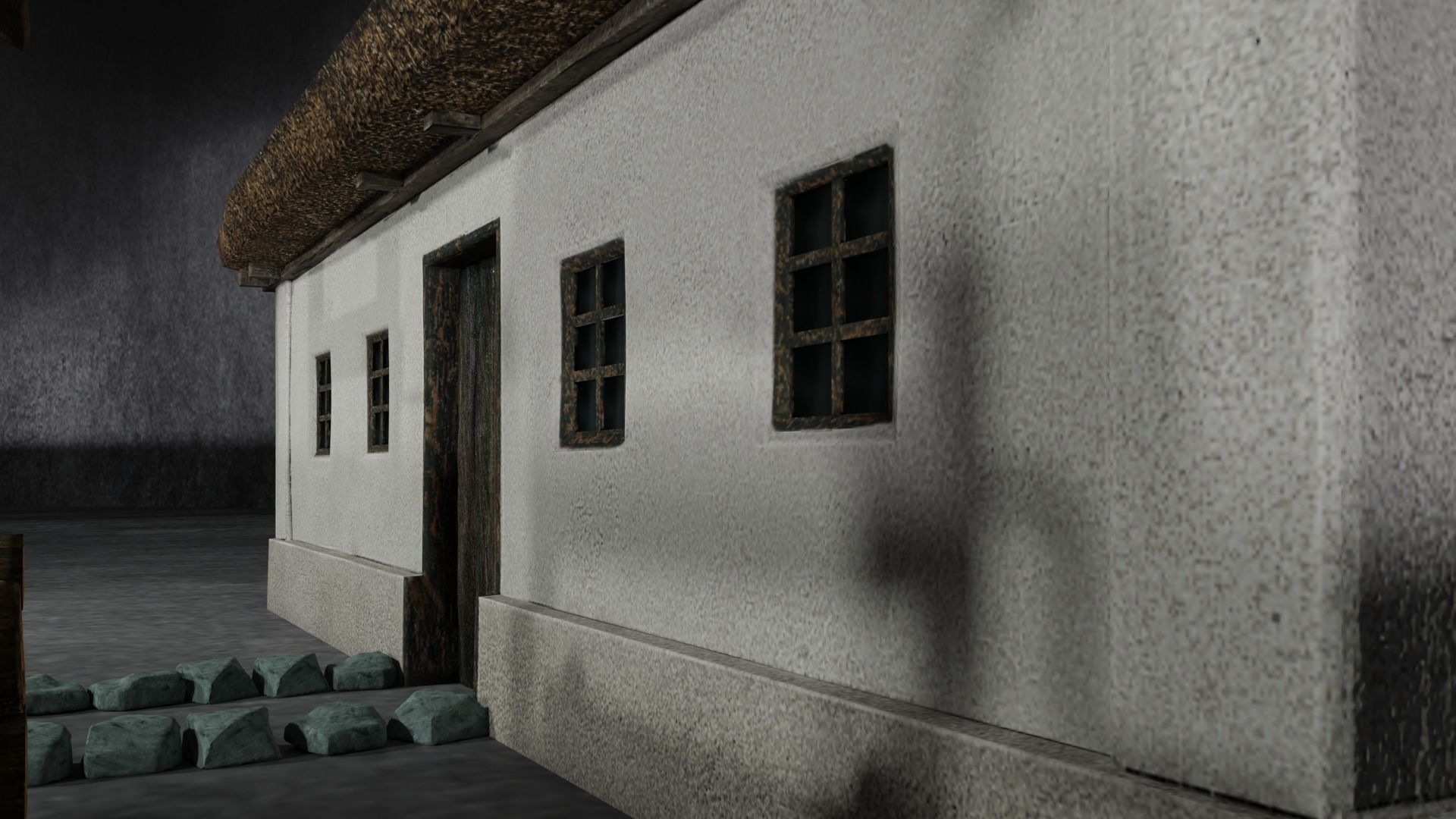 Ukrainian Hut 3D modular Low-Poly models Low-poly 3D model_4