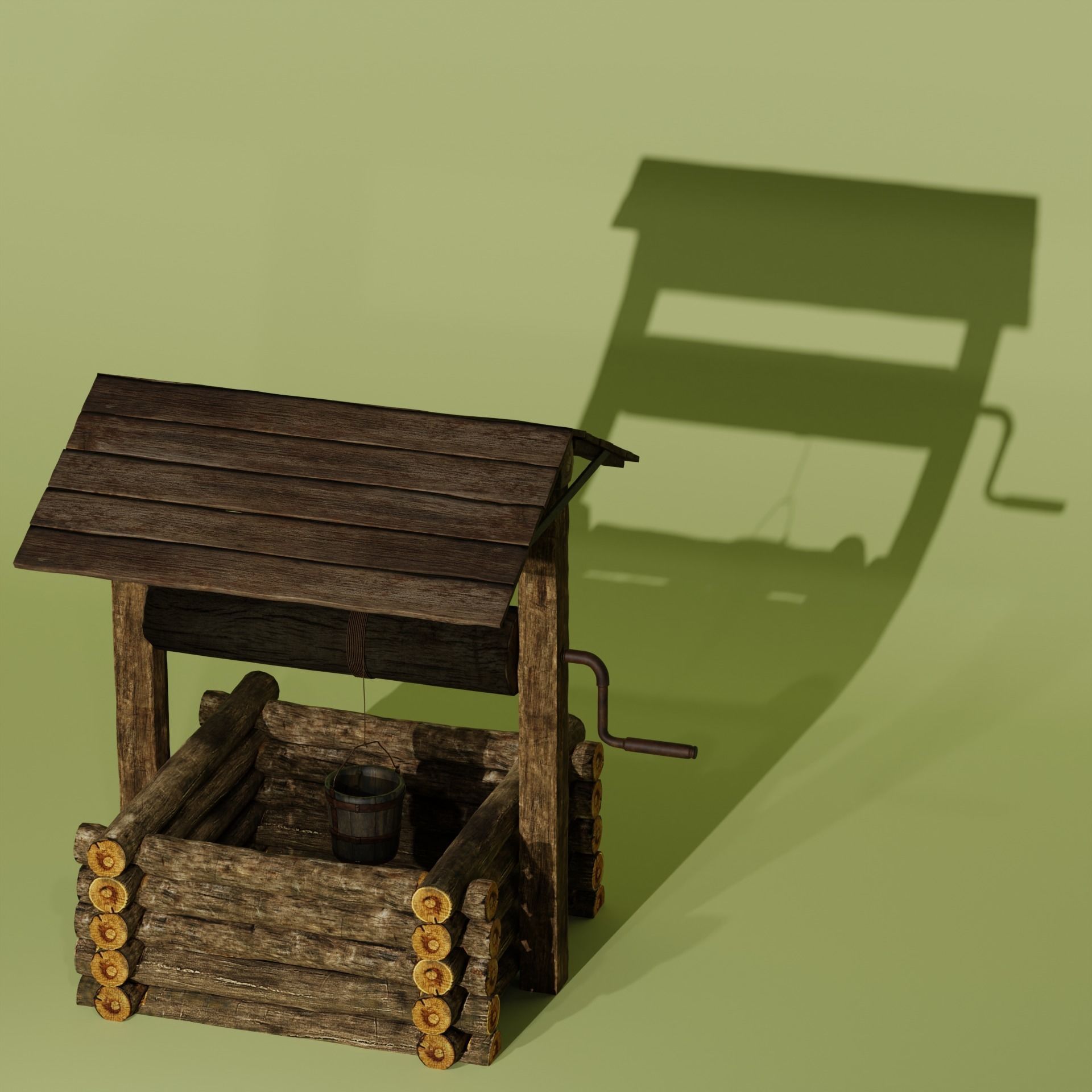 Ukrainian Hut 3D modular Low-Poly models Low-poly 3D model_19