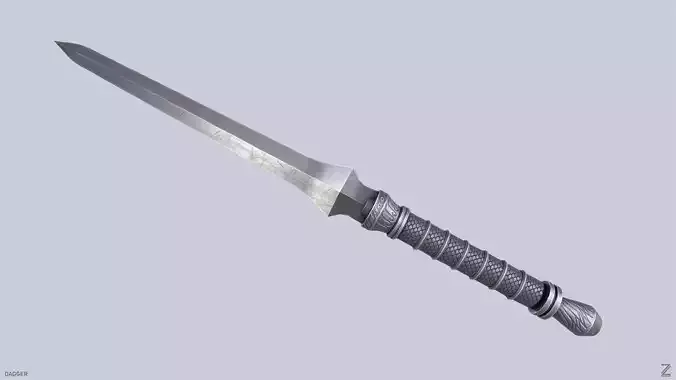 Dagger Low-poly 3D model Dagger Low-poly 3D model
