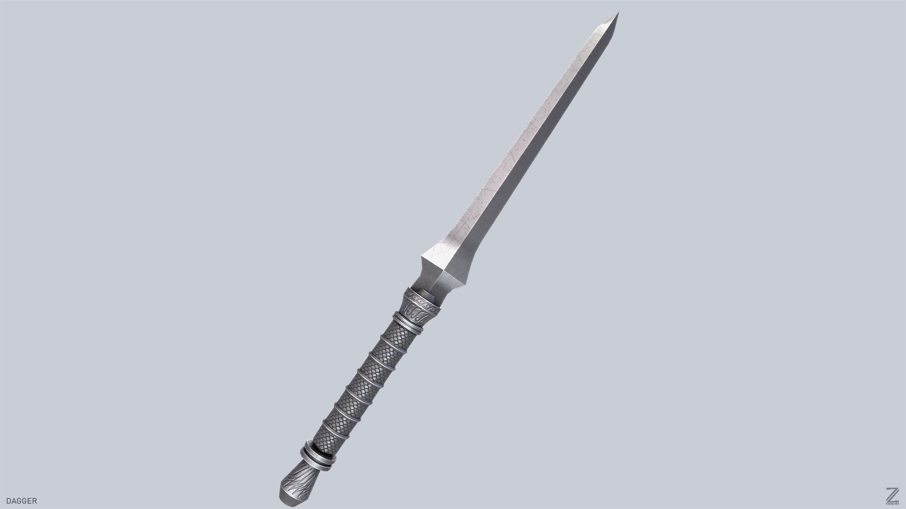 Dagger Low-poly 3D model_8