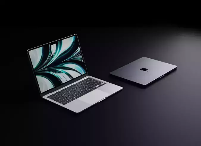 Apple MacBook Air M2 in Official Colors 3D model | CGTrader