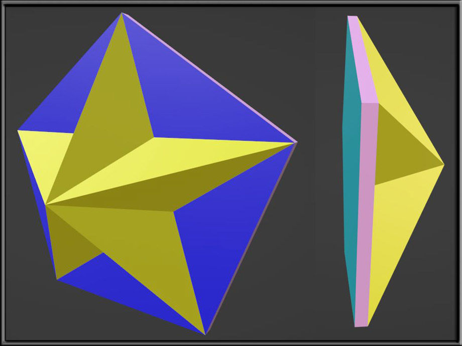 Star Ornament  Low-poly 3D model_1