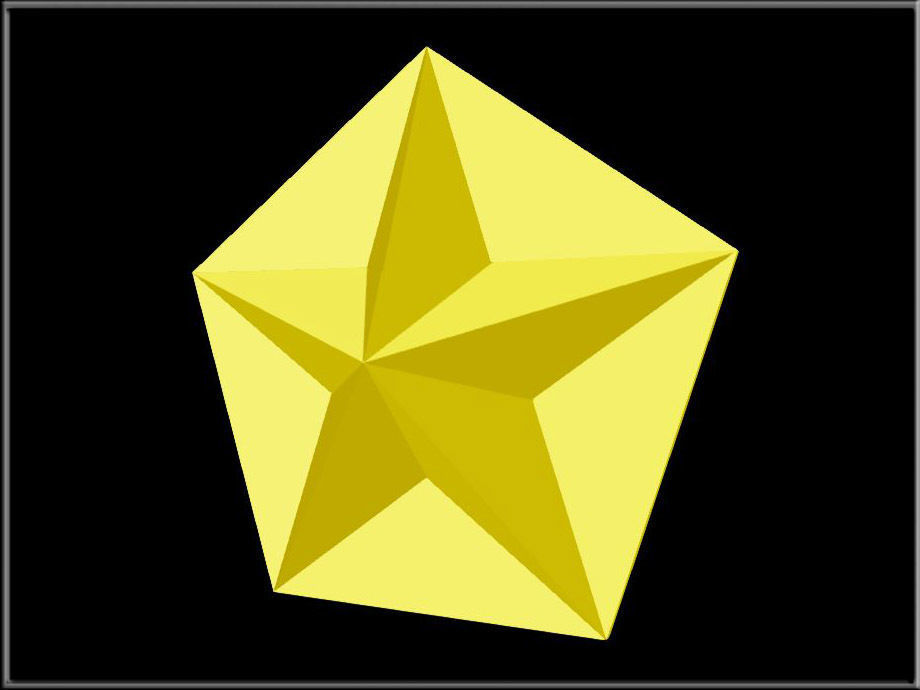 Star Ornament  Low-poly 3D model_6