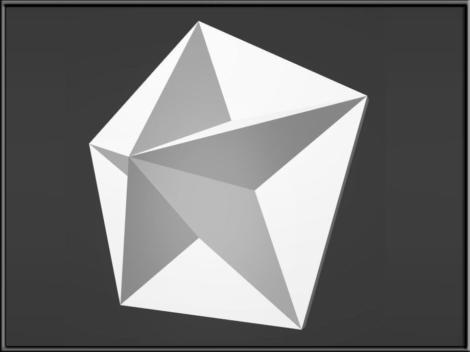 Star Ornament  Low-poly 3D model_5