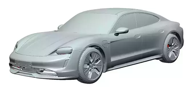 Porsche Taycan 4S Performance Plus 2020 - Exterior - Scan  model 3D model