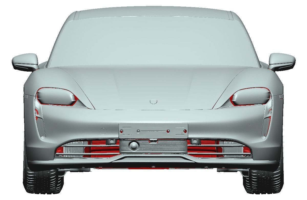 Porsche Taycan 4S Performance Plus 2020 - Exterior - Scan  model 3D model_4