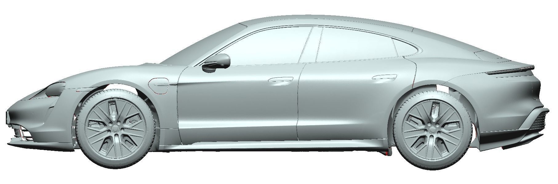 Porsche Taycan 4S Performance Plus 2020 - Exterior - Scan  model 3D model_2