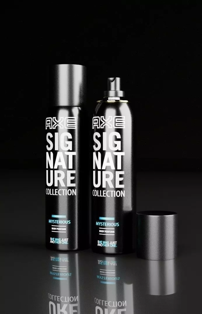 AXE Signature Mysterious Body Perfume 3D model Free 3D model